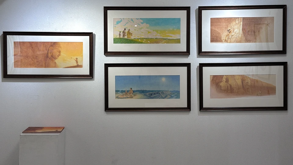 In Between: original illustrations from The Little Stone Mason: The Story of Yungang