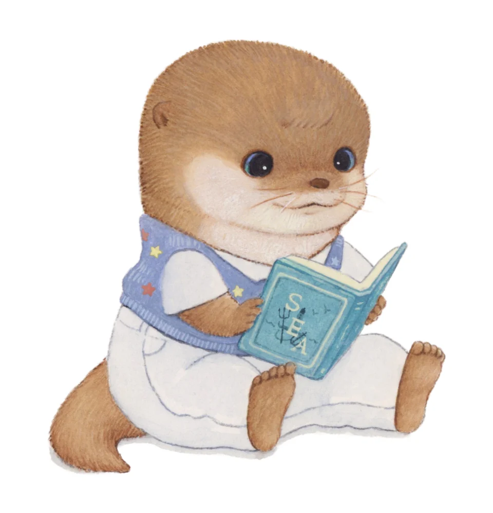 The Otter Family Goes to the Sea (working title) · character and design study · 1