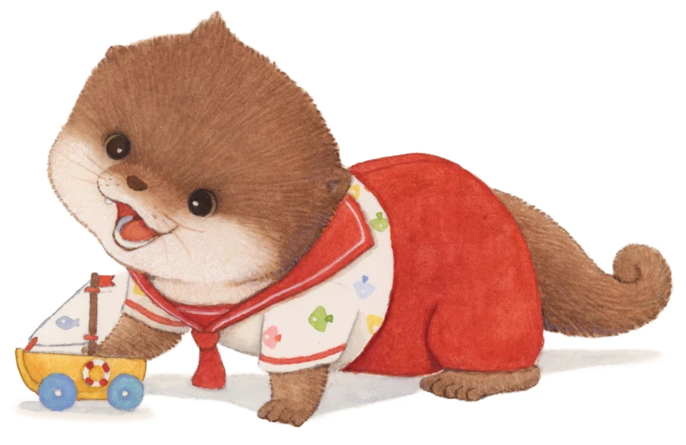 The Otter Family Goes to the Sea (working title) · character and design study · 2