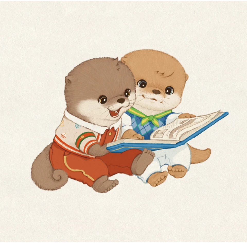 The Otter Family Goes to the Sea (working title) · character and design study · 4