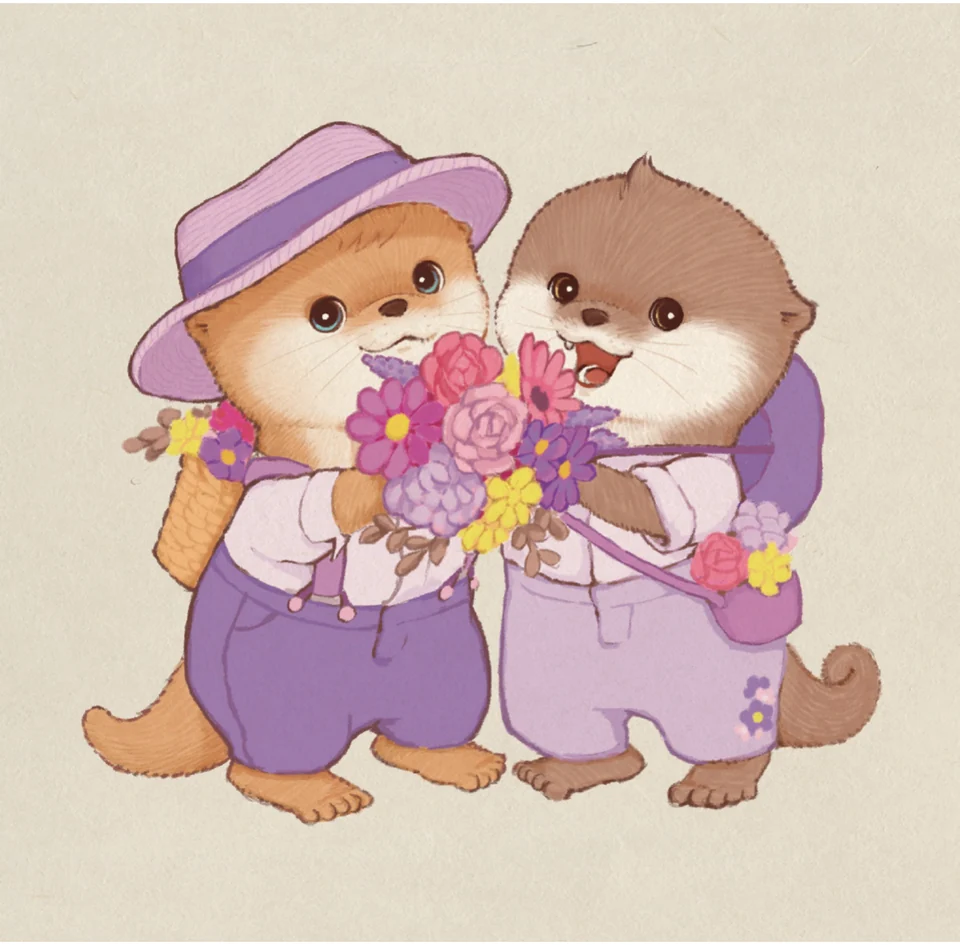 The Otter Family Goes to the Sea (working title) · character and design study · 5