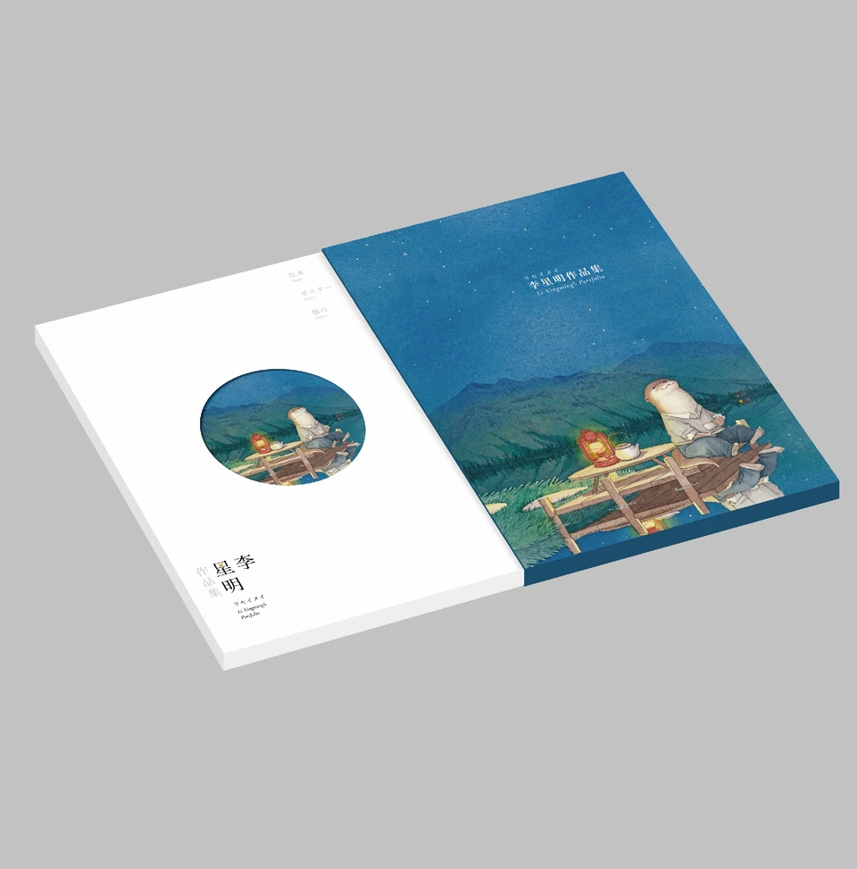 Portfolio Design · Removing the book from its case