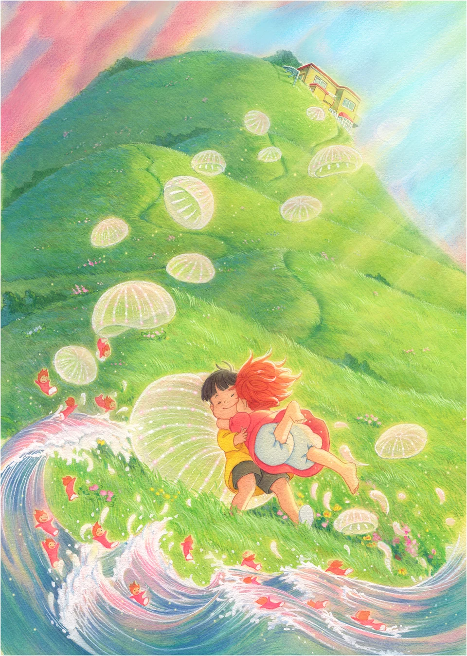 崖の上のポニョ · 文字のないポスター原画 · 2