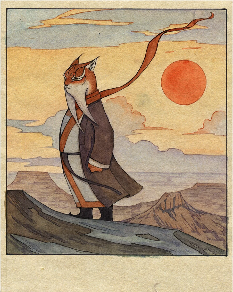 The Little Otter Warrior painting and character design 6