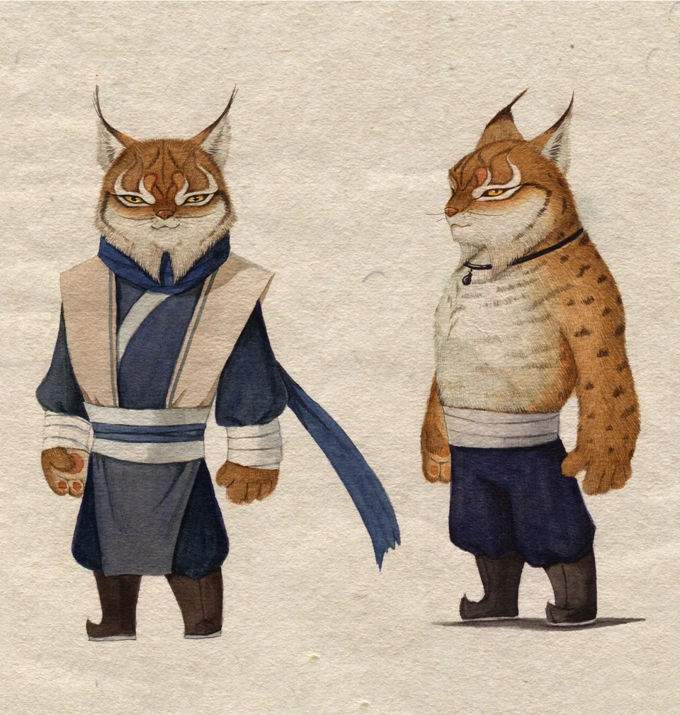 The Little Otter Warrior painting and character design 7