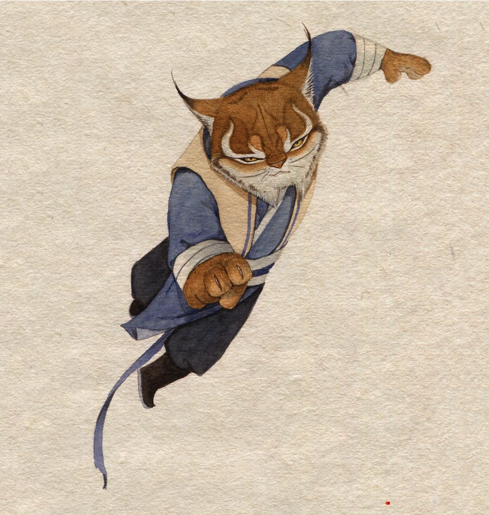 The Little Otter Warrior painting and character design 8