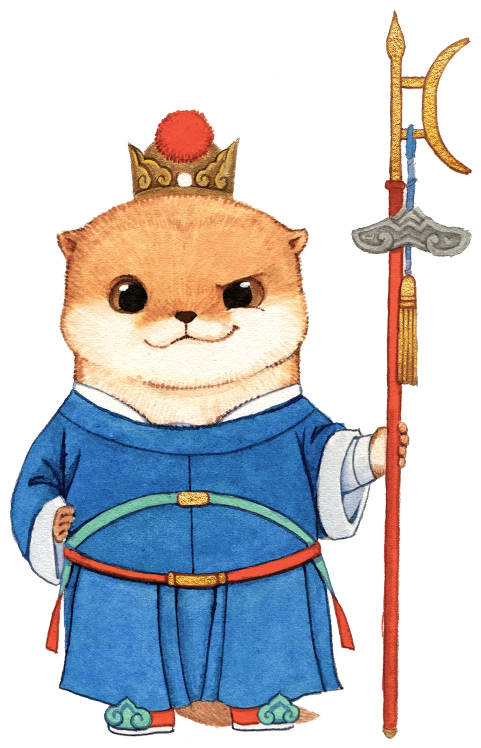 The Little Otter Warrior · character and design study · 2