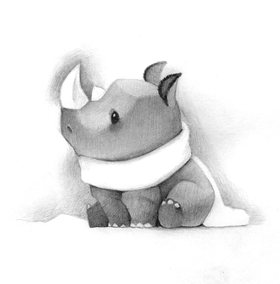 Sudan the Rhino character design 4