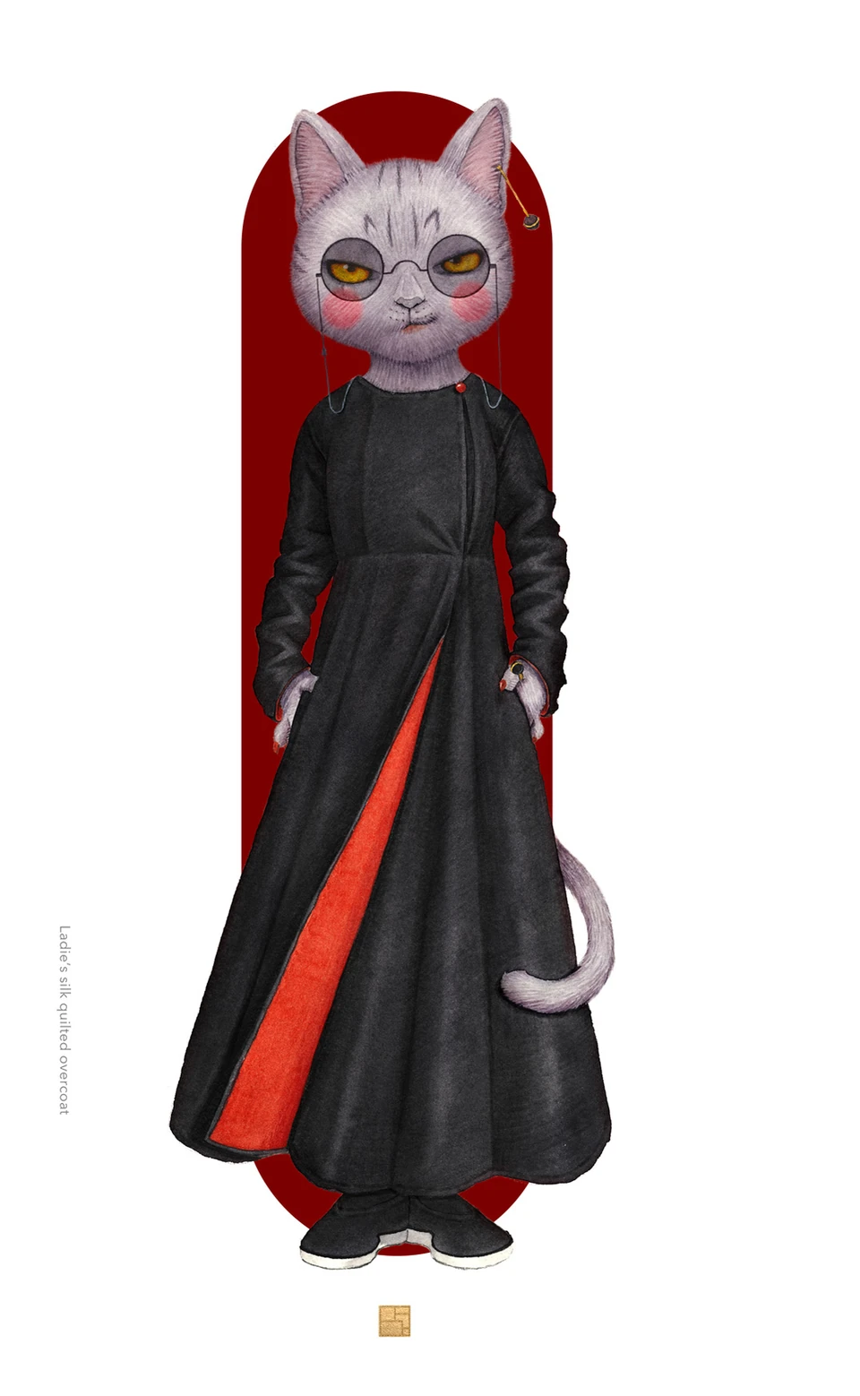 SHANG XIA feline character, view 4