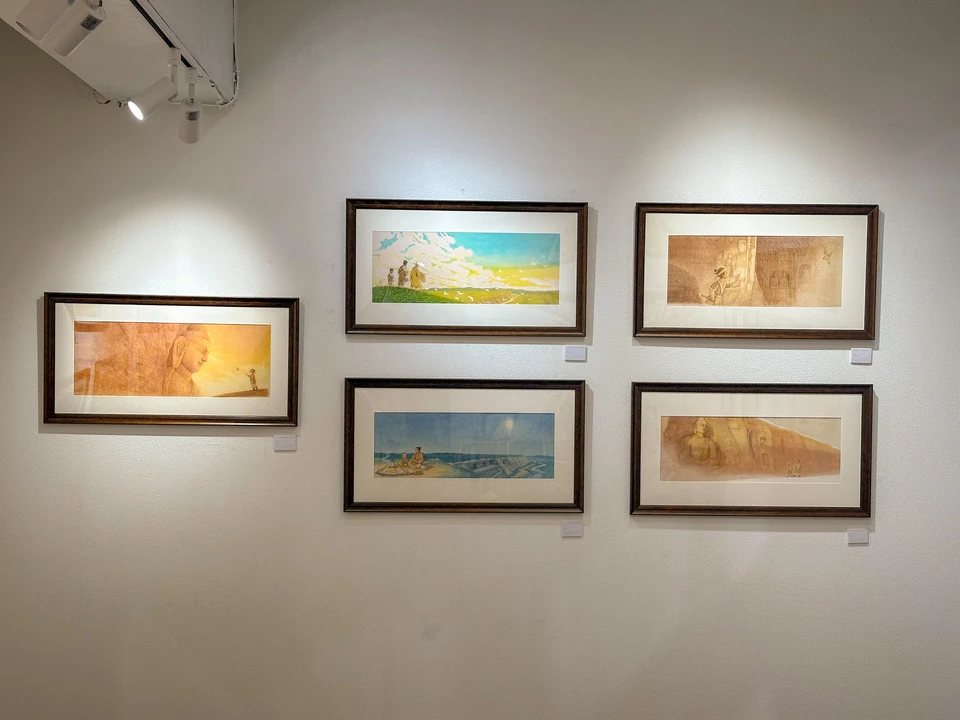 個展:『小さな石工:雲岡の話』の原画展示