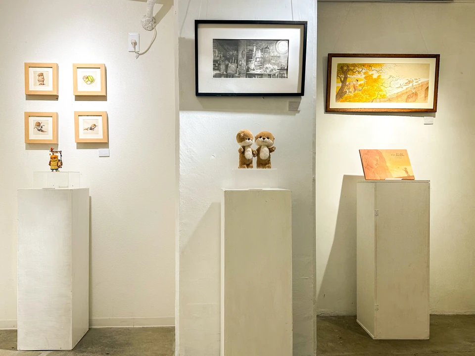 個展：キャラクターの立体作品、絵本、原画